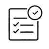 Icon mit einer Aufgabenliste